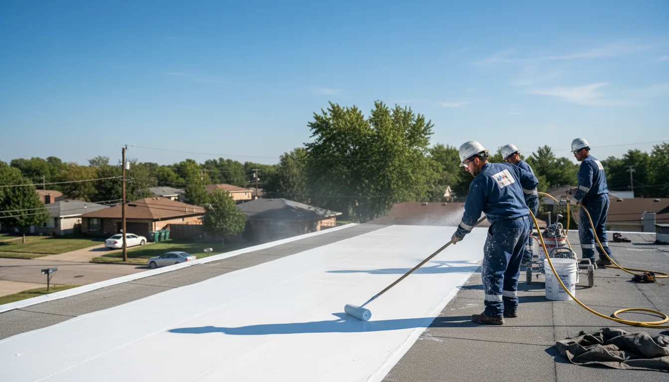 Commercial roof coating in South Hill, VA near me